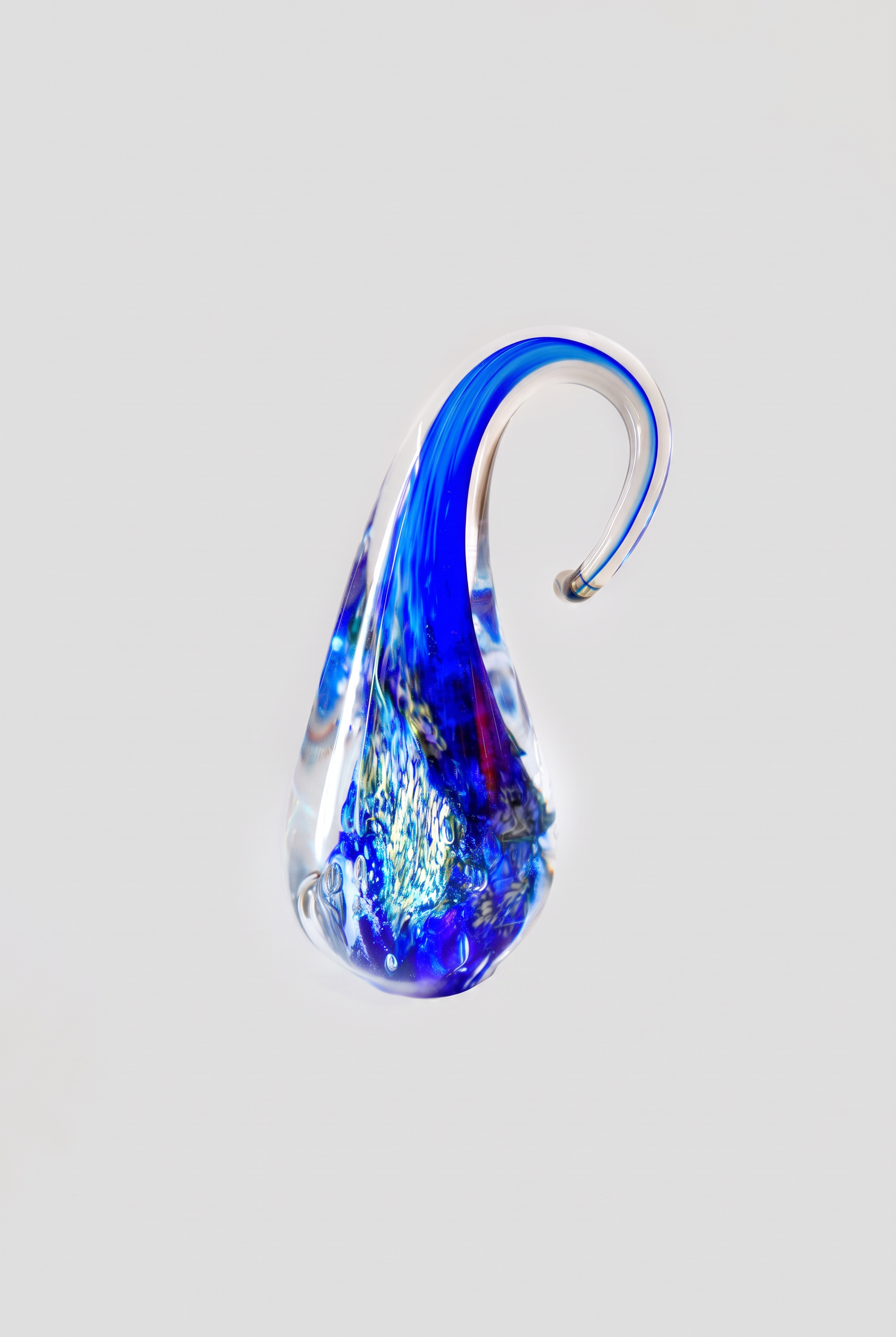 BLUE DROP VESSEL — Hand-blown glass / One of one